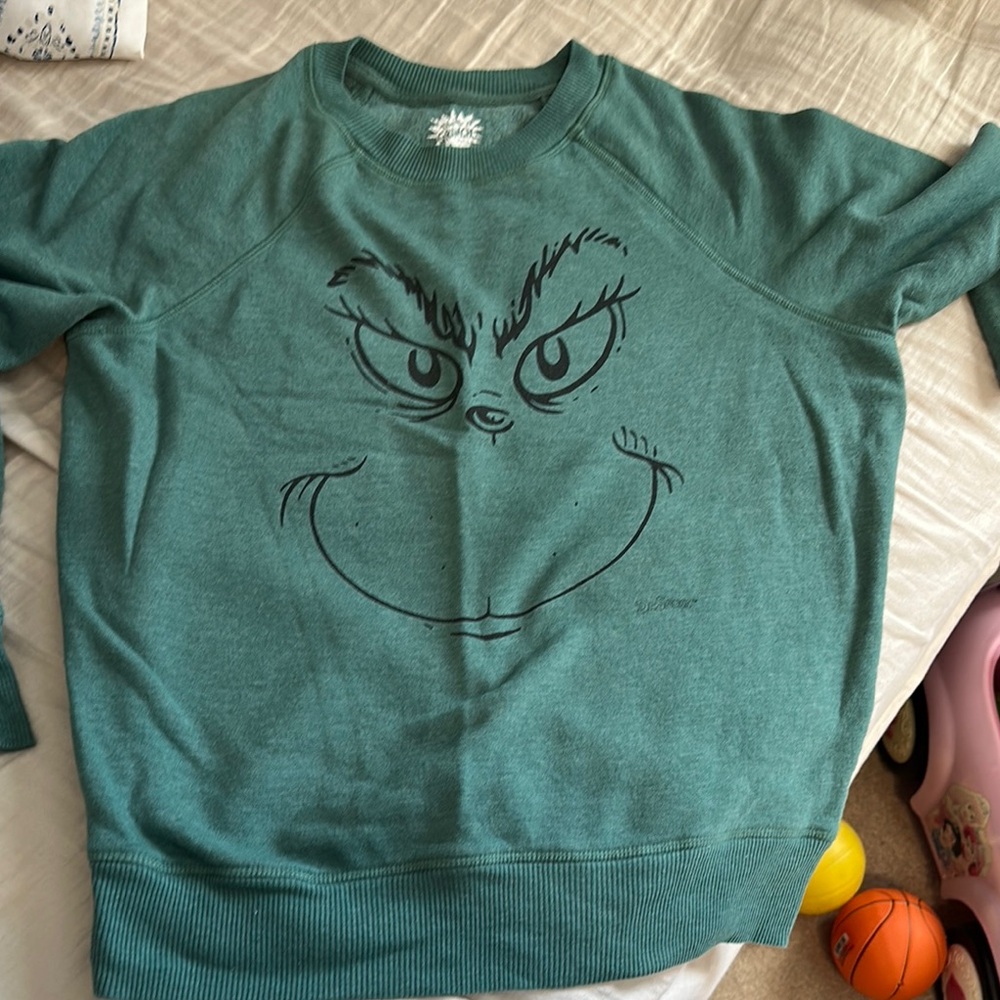 Dr. Seuss Green Grinch Sweatshirt